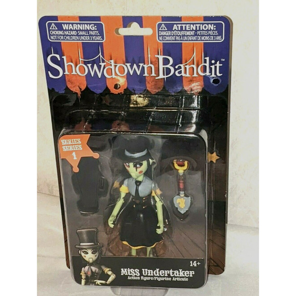 Showdown Bandit Miss Undertaker Action Figure Casket Shovel - Picture 1 of 3